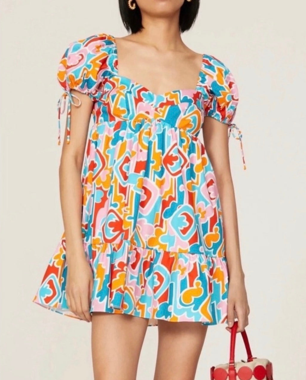 Amanda Uprichard Sicily
Babydoll Mini Dress Miami Print
Size Medium $238