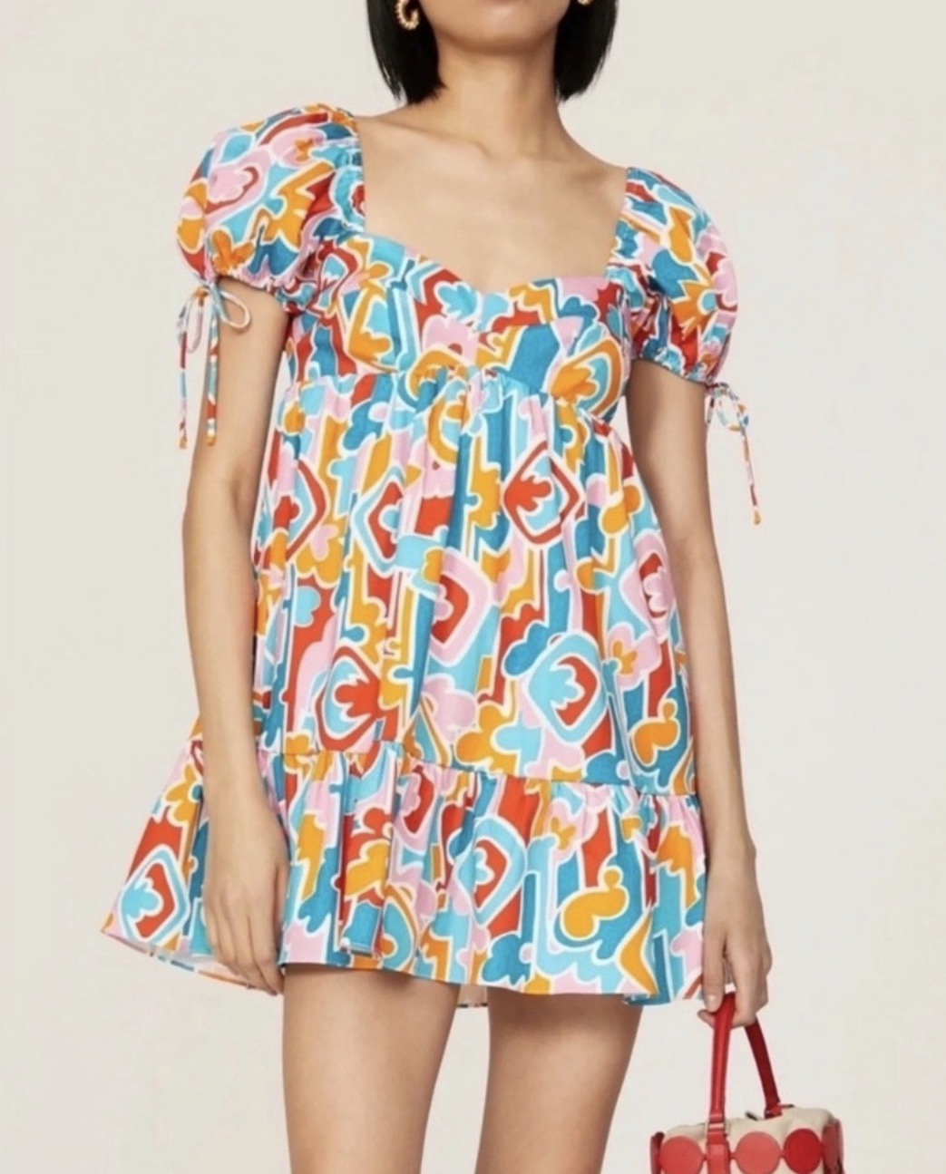 Amanda Uprichard Sicily
Babydoll Mini Dress Miami Print
Size Medium $238