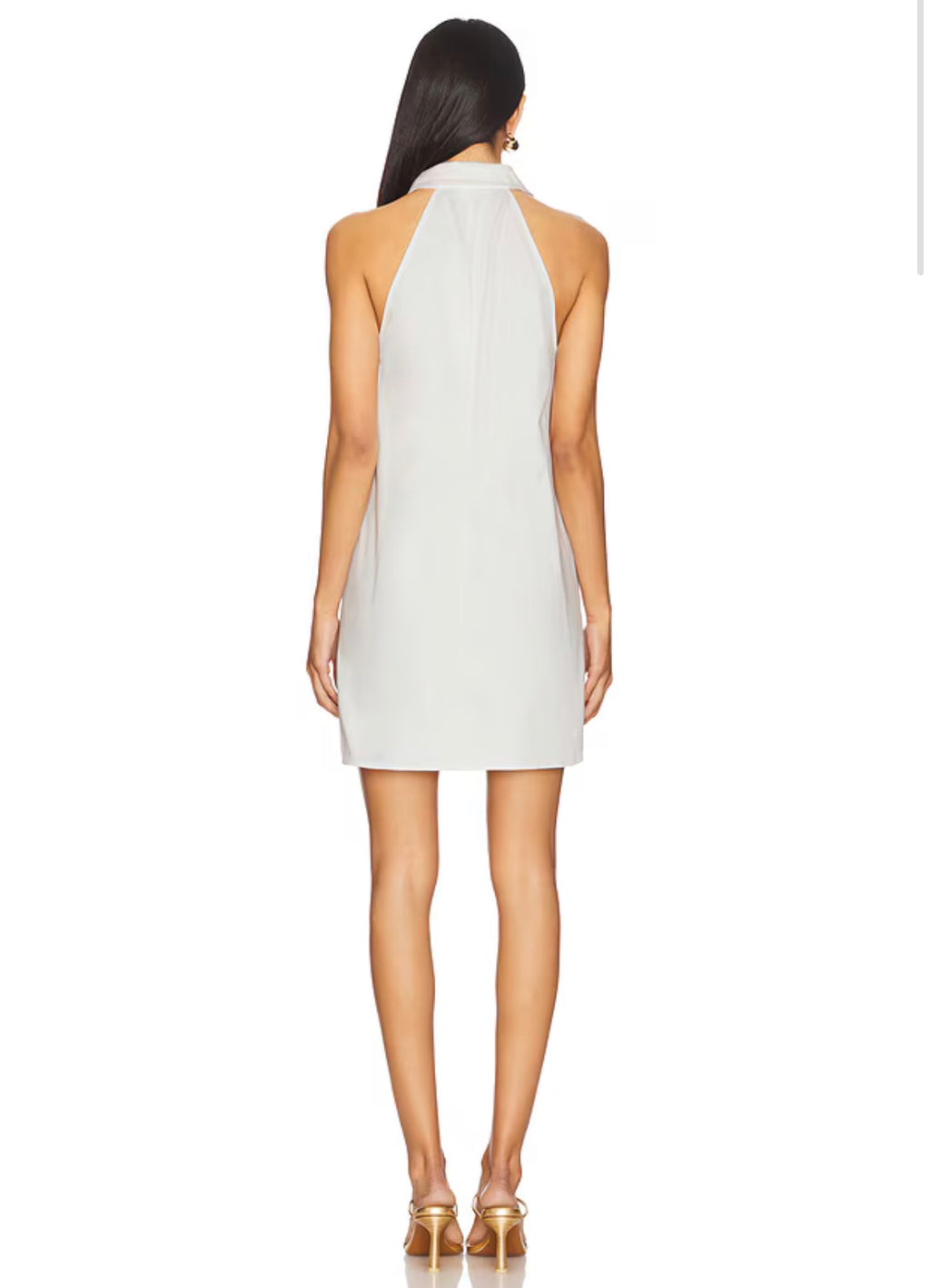 My Beachy Side Amber Mini Dress in White $350