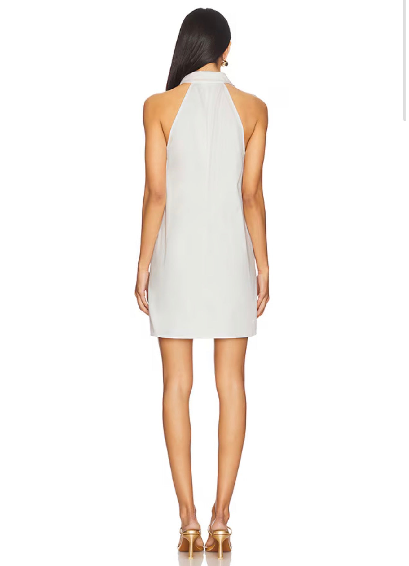 My Beachy Side Amber Mini Dress in White $350