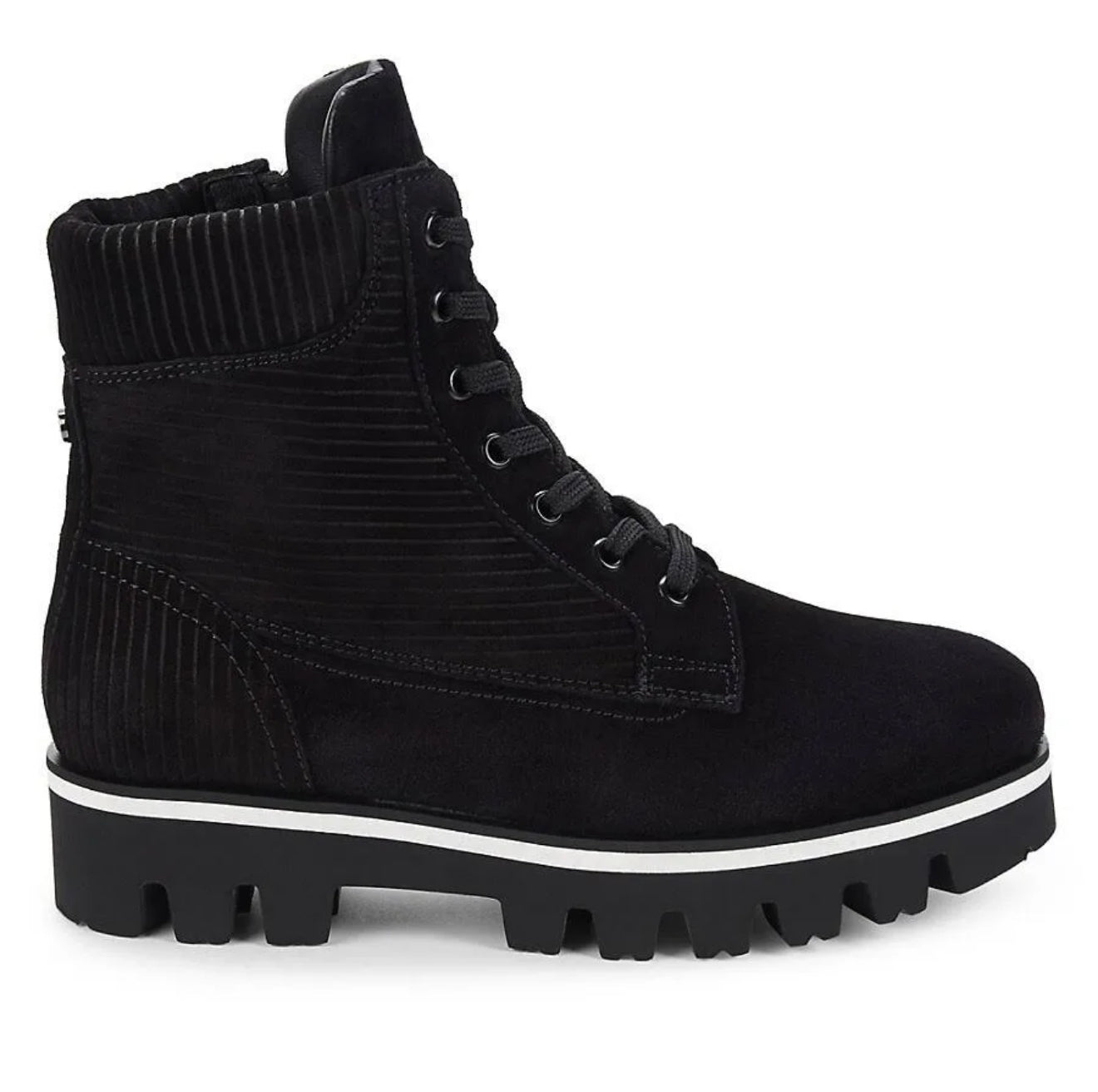 Aquatalia Myla Corduroy Suede Boots Black Sz 8 $525