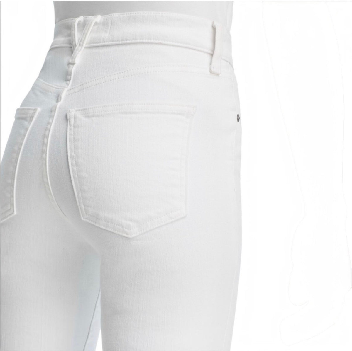 VERONICA BEARD Beverly
Skinny-Flare Jeans White Size 25