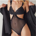 We are HAH Free People Key to Ur Heart Bodysuit in Noir