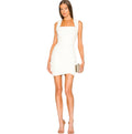 CINQ À SEPT Desiree Ivory Ruched Mini Dress Size 0