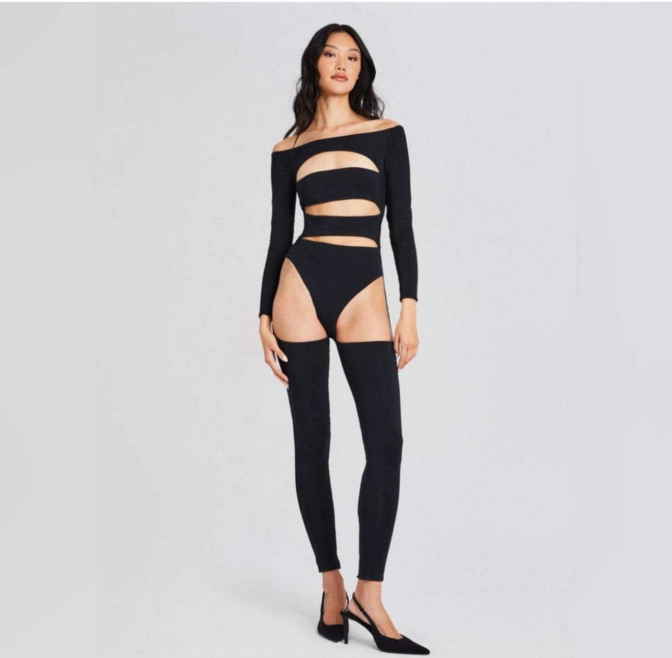SER.O.YA Andromeda Cut out
Catsuit Black Sz Large $348
