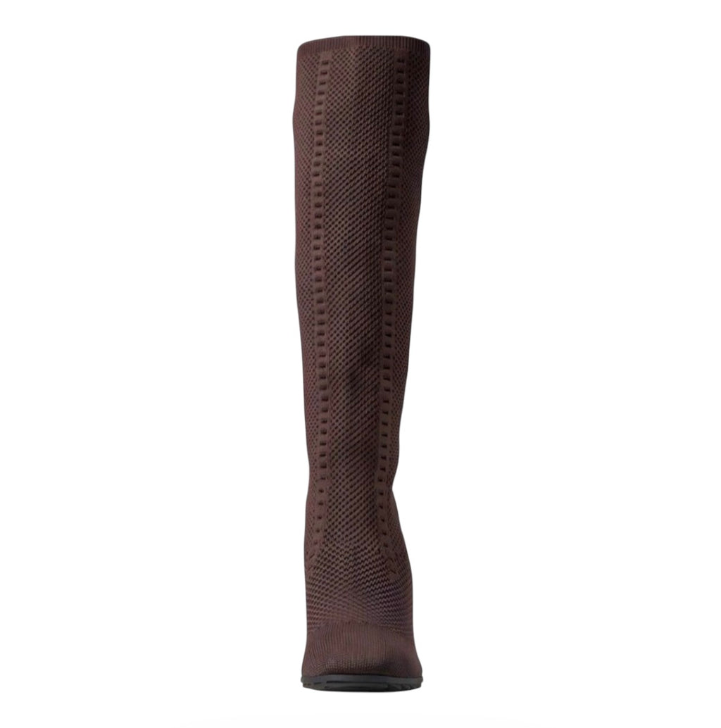 Eileen Fisher Kasana Stretch
Knit Pull On Boots Brown Sz 6