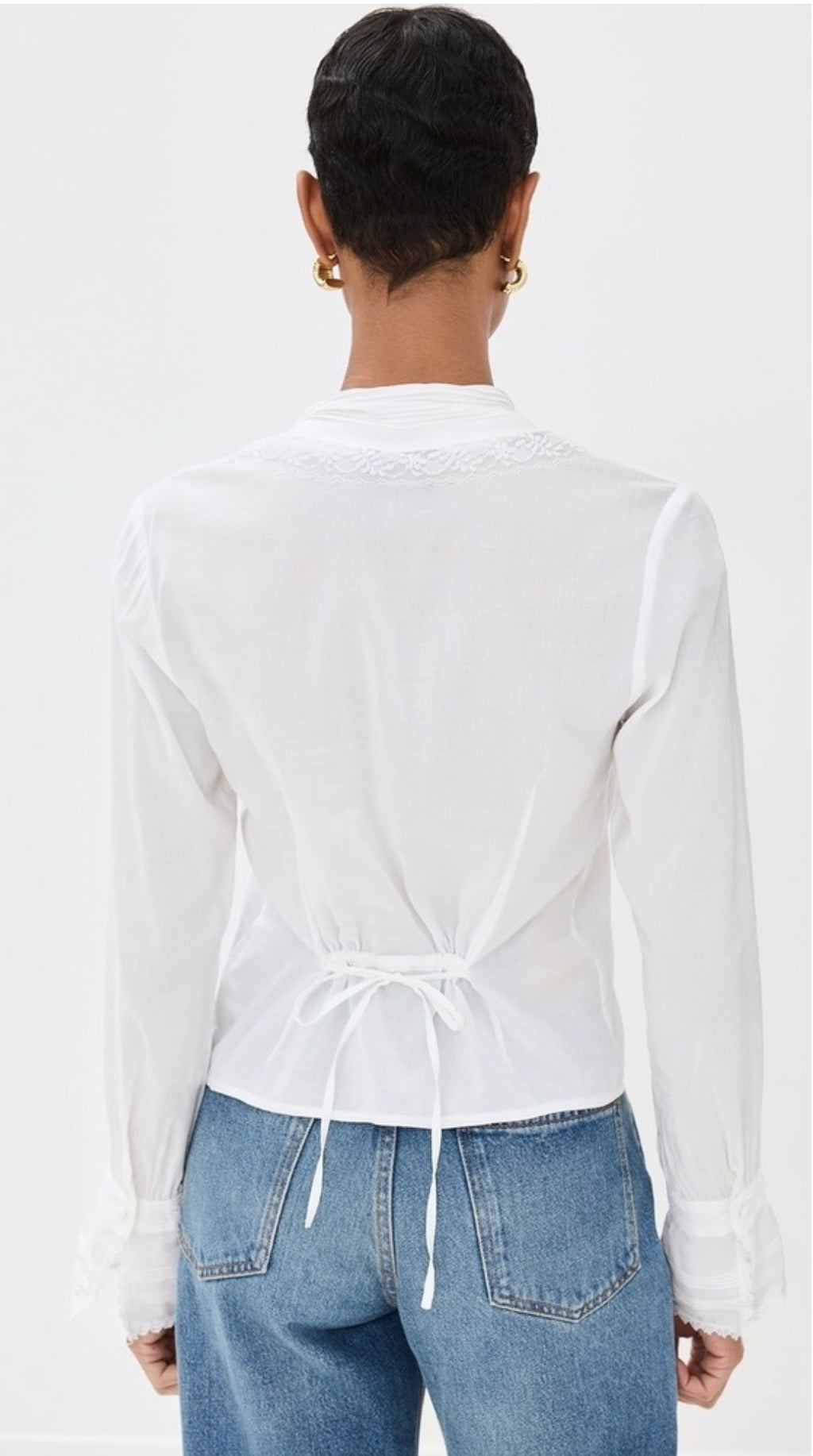 Reformation Vivi Cotton Voile
Top In Ivory Size 4 $168
