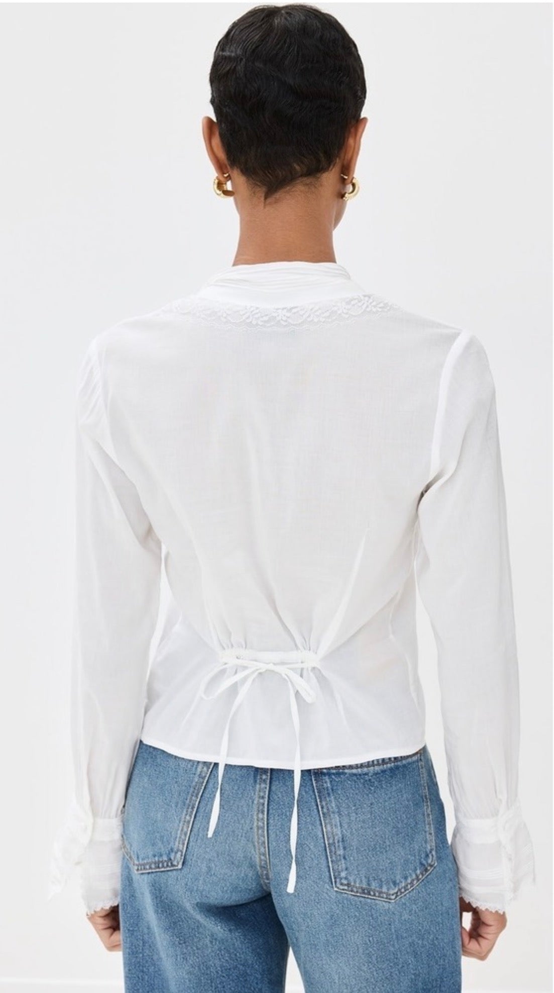 Reformation Vivi Cotton Voile
Top In Ivory Size 4 $168