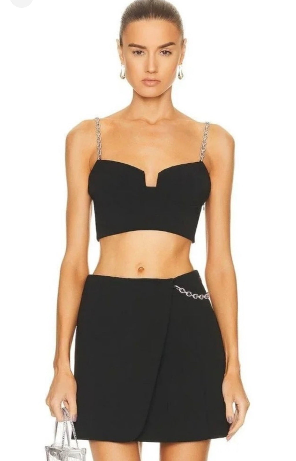 Jonathan Simkhai Crystal
Trina Cropped Top in Black Sz 2
$395