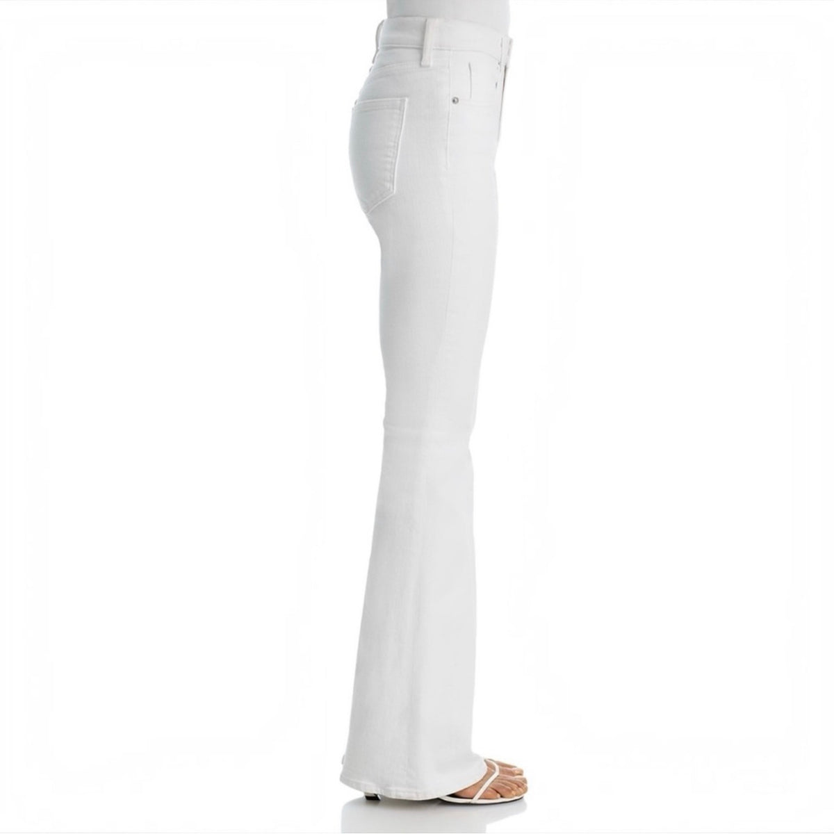 VERONICA BEARD Beverly
Skinny-Flare Jeans White Size 25