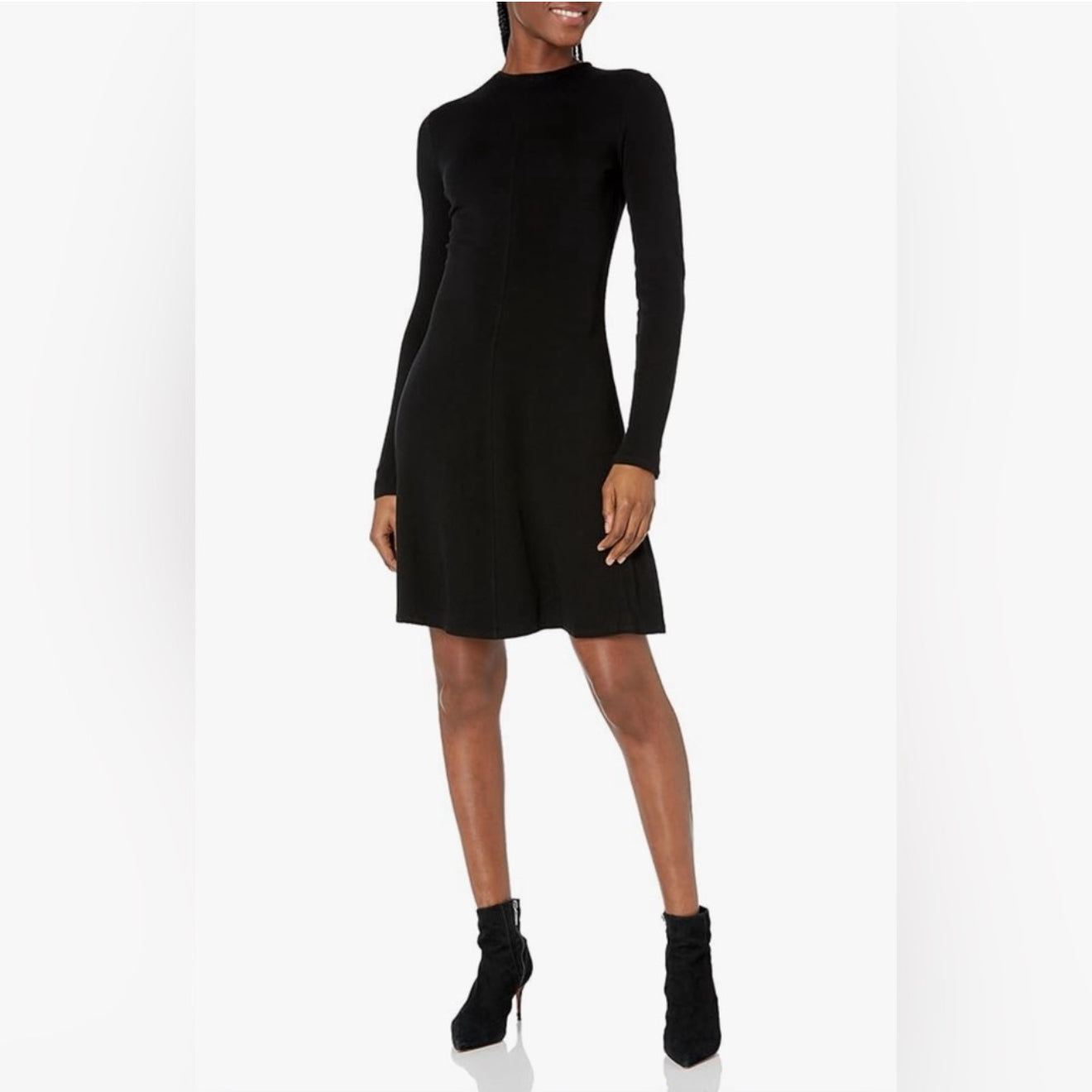 Vince Women's Long Sleeve Crew Neck Dress in Black Sz Small
$295