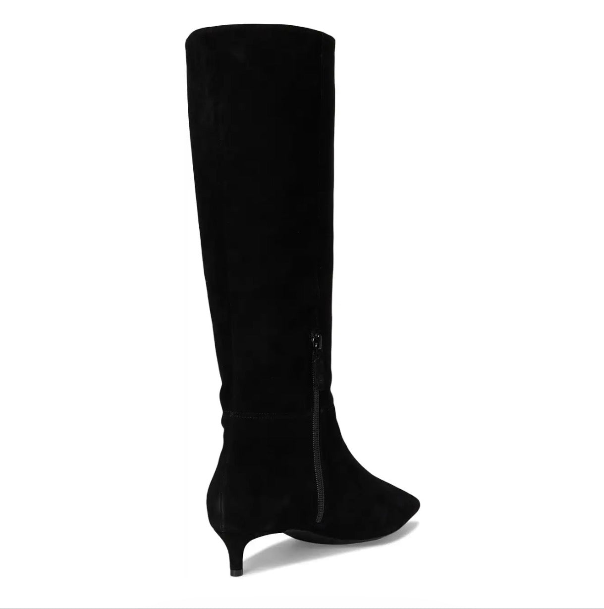 Cole Haan Go-To Janece Black Suede Knee High Kitten Heel Boots Size 9