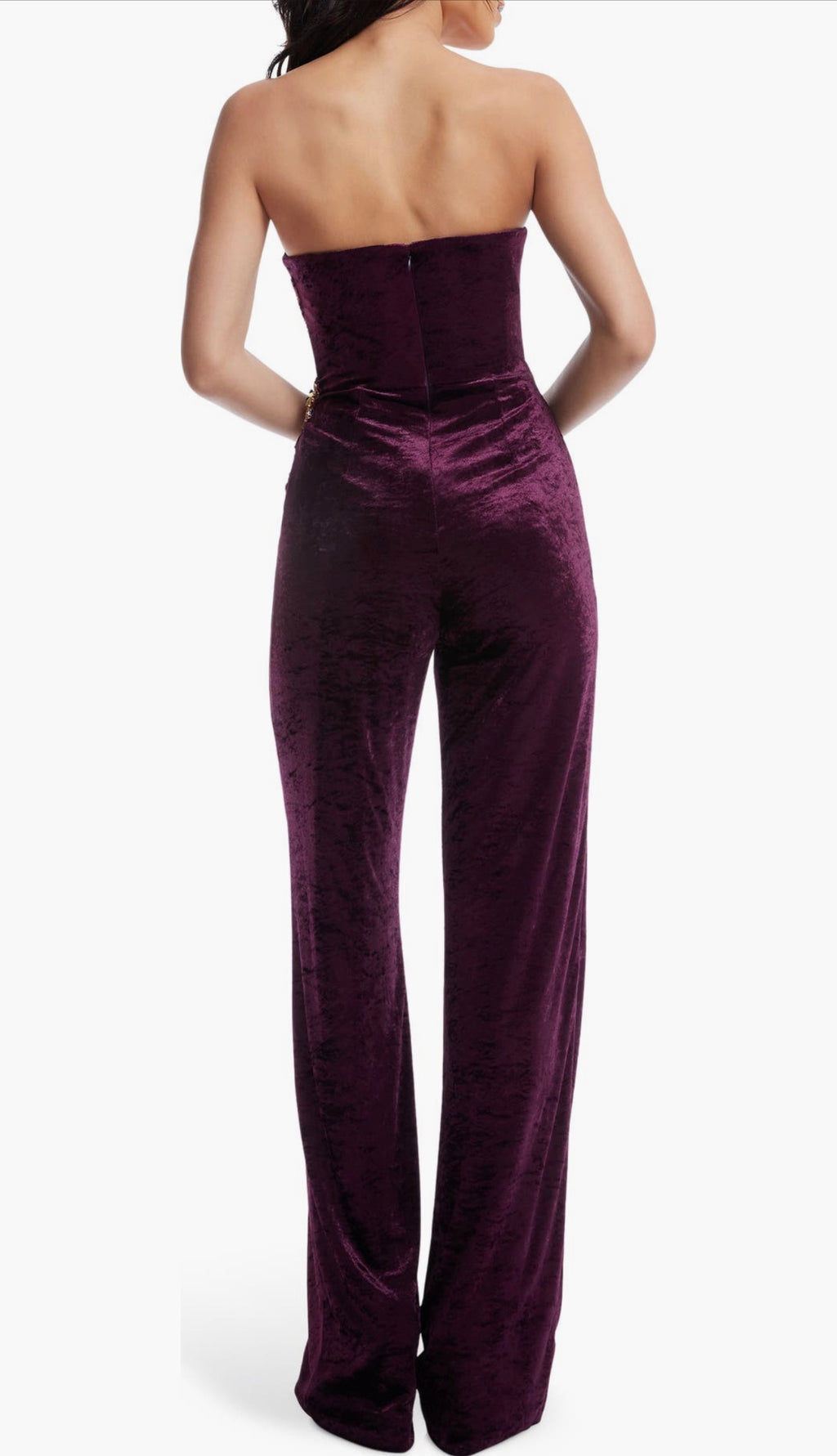 Dress the Population
Beck Sequin Strapless
Velvet Jumpsuit
Color: Deep Plum Sz XS $488