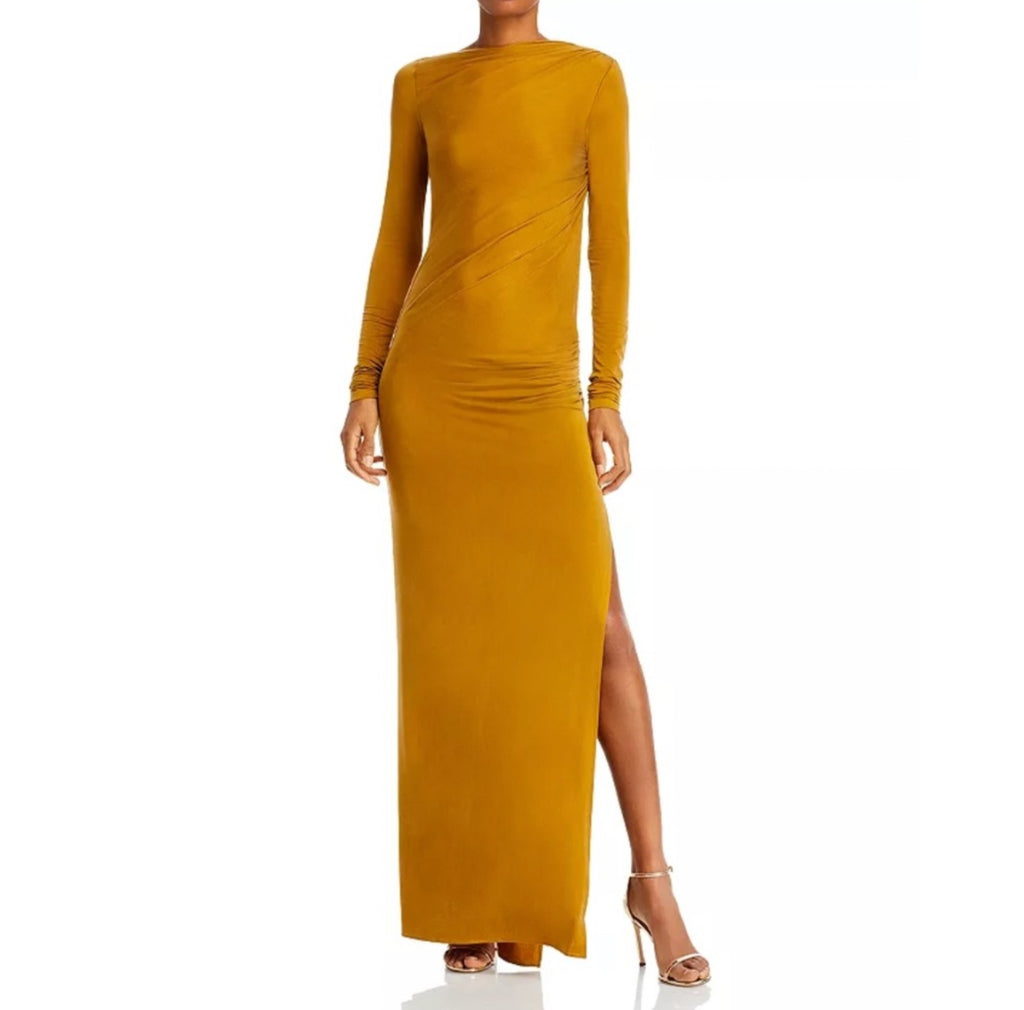 The Andamane Sophie Maxi Dress Gold Sz 44 Sz Large $820