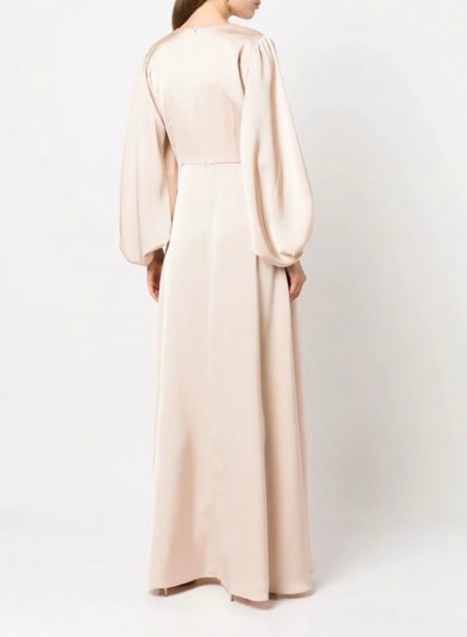 Sachin & Babi Jenny Gown in Champagne Sz 6 $795