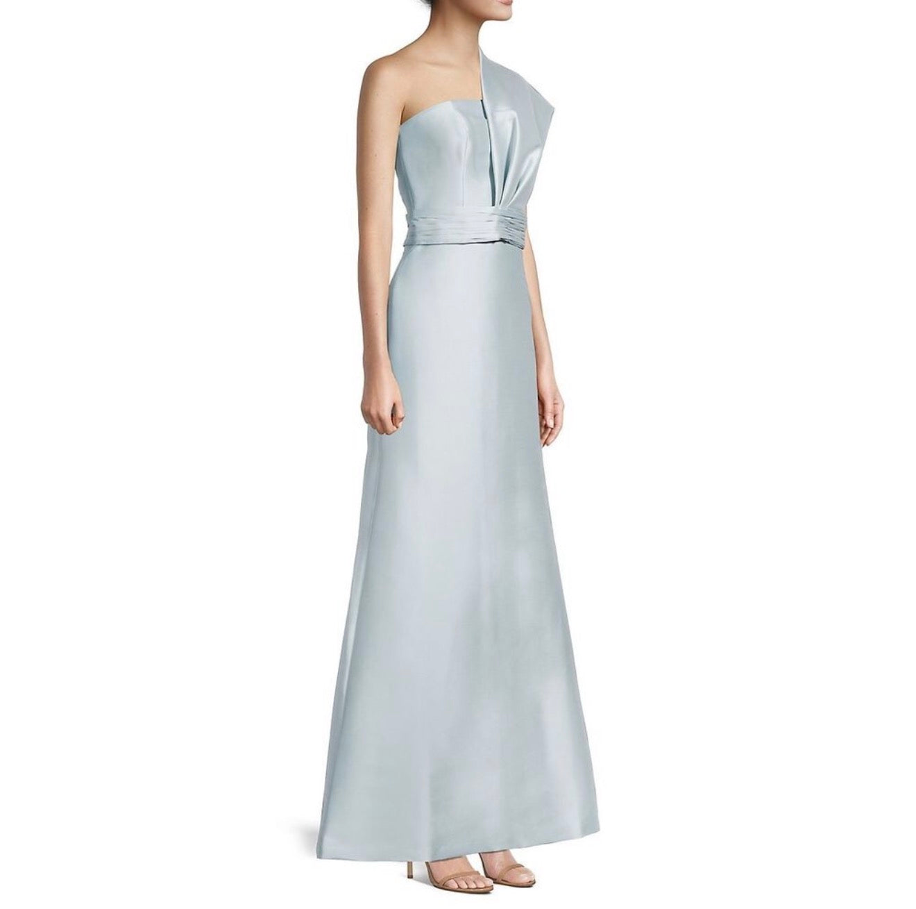 Sachin & Babi Hannah One-Shoulder
Gown in Ash Blue Sz 12 $895