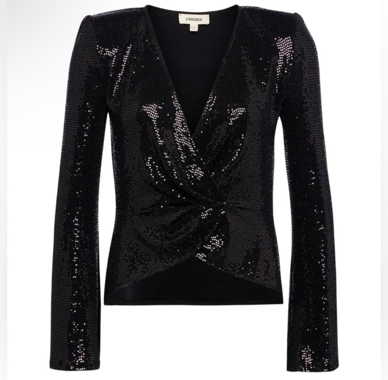 L'AGENCE Katya Bell Sleeve
Top Sequin Black Small