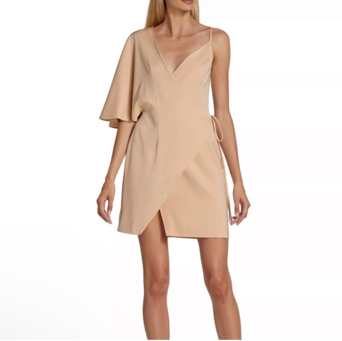 Kimberly Goldson Laurel
Minidress wrap silhouette flutter sleeve Sz Small $398