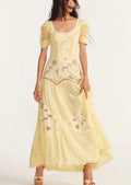 LoveShackFancy Nella Eyelet
Patchwork Maxi Dress Sz 2 $695