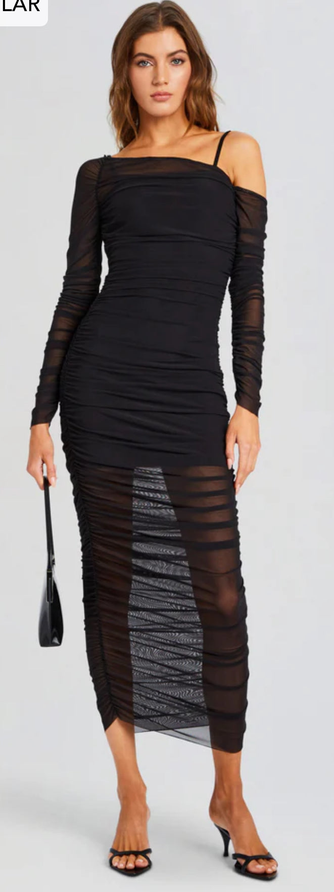 SER.O.YA Chantae Black Mesh
Dress $278
