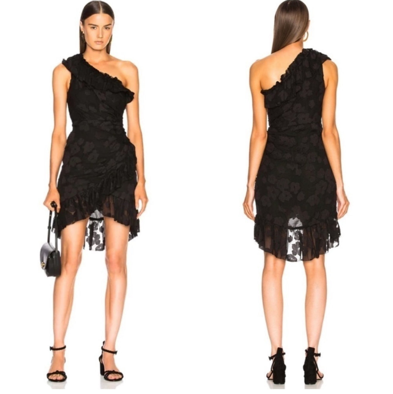 Ulla Johnson Rimona One Shoulder Ruffle Silk
Dress Sz 4 $550