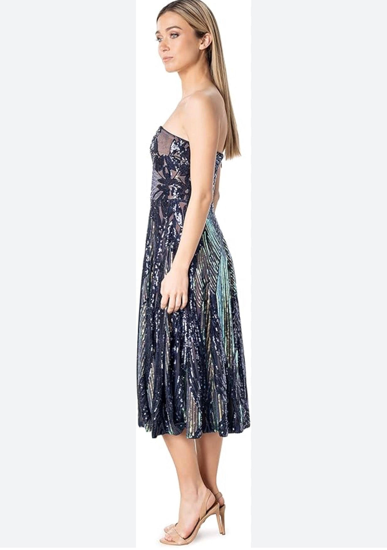 DRESS THE POPULATION
Sequin Fit & Flare Dress Sz XS $348