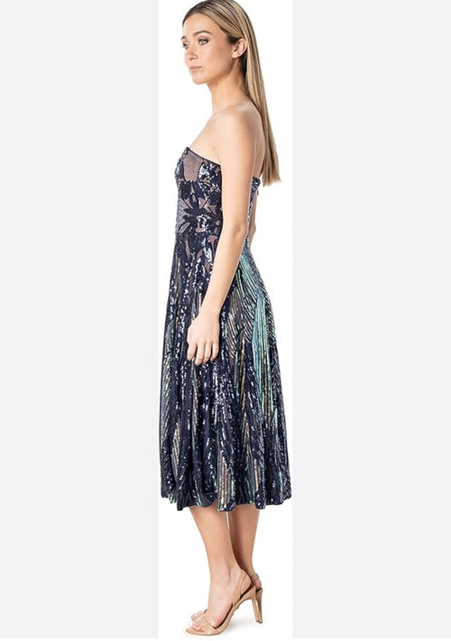 DRESS THE POPULATION
Sequin Fit & Flare Dress Sz XS $348