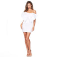 Nookie Strapless Reese Bow Mini Dress in White Sz XS