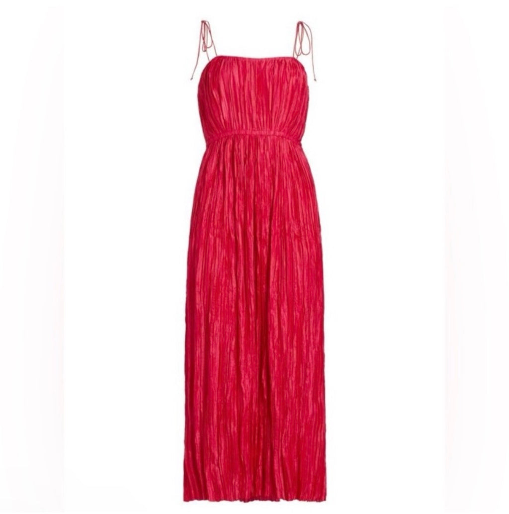 Ulla Johnson Orla Crinkled Midi
Dress Orchid Pink Sz 10