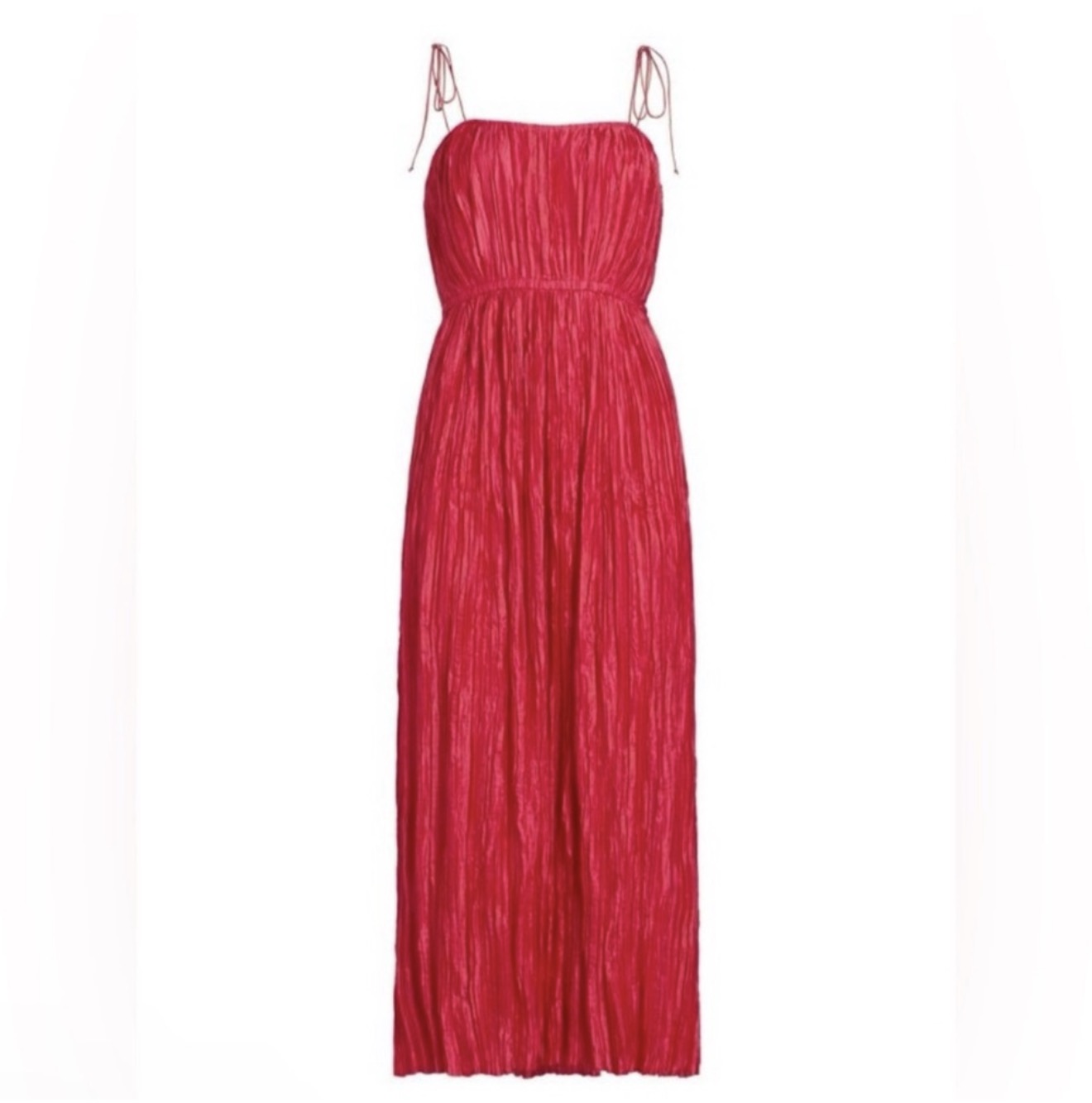 Ulla Johnson Orla Crinkled Midi
Dress Orchid Pink Sz 10