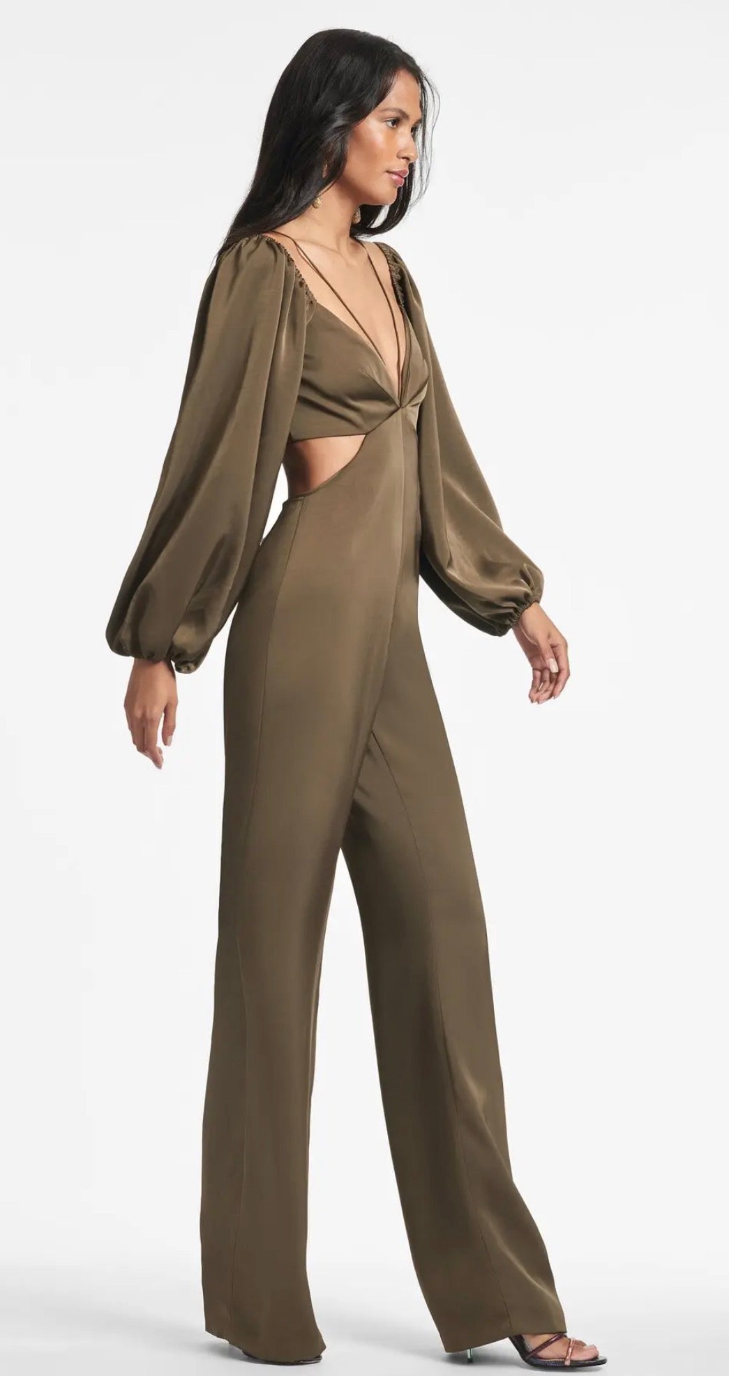 Sachin & Babi Bruni Jumpsuit Olive Size 8 $450
