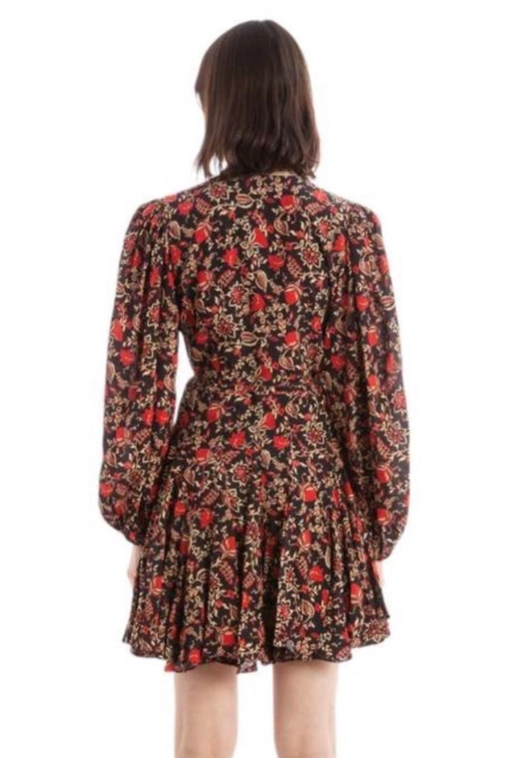RHODE CARO FLORAL PRINT MINI Wrap DRESS in LA TOILE XS $565