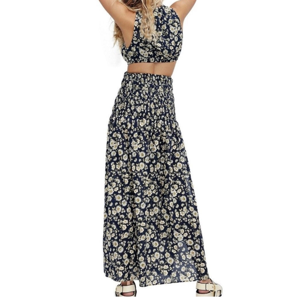 NWT Significant Other Philippa Cutout Maxi Dress Midnight Daisy Sz 8 $352