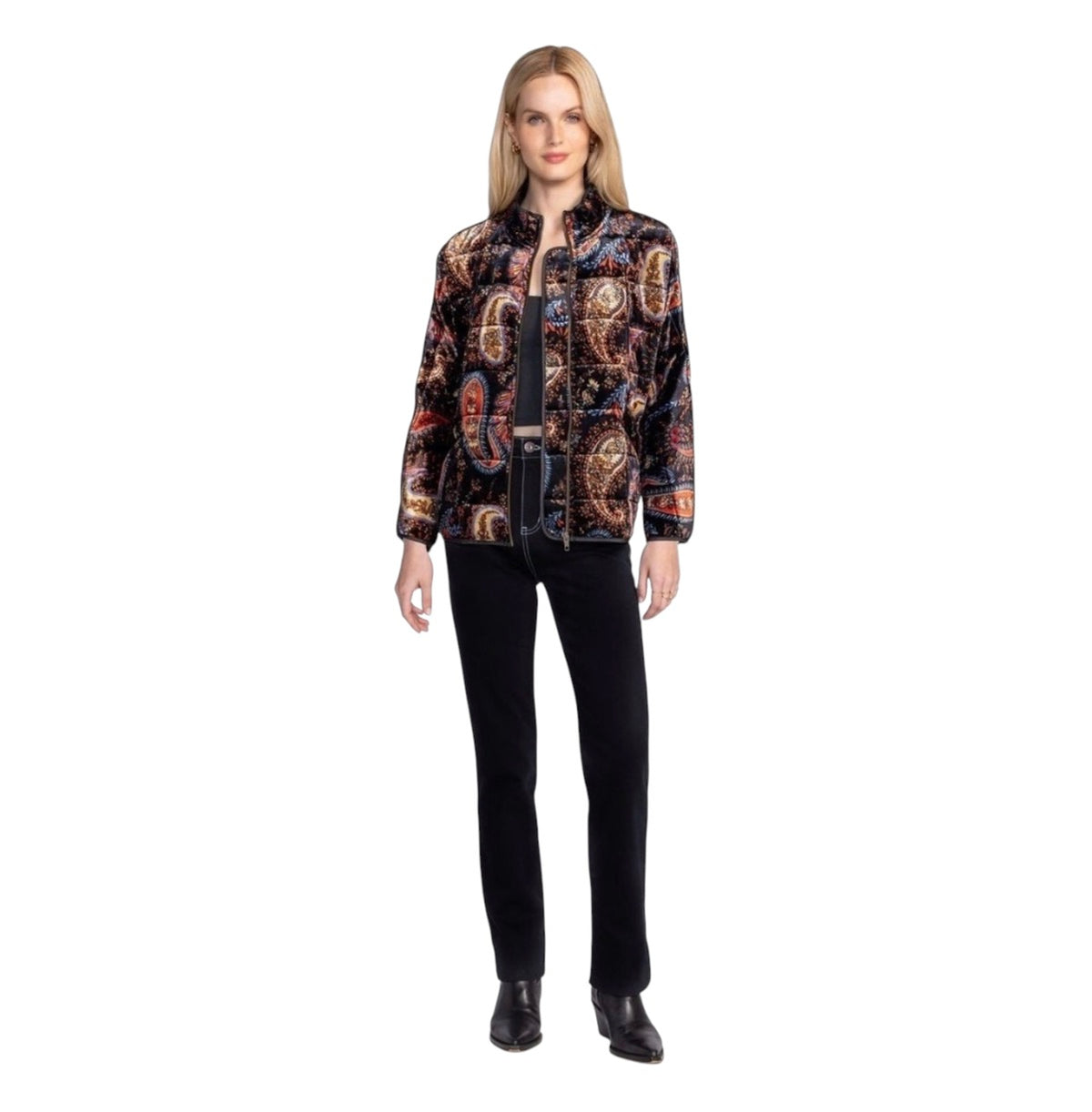 Johnny Was Dolman Quilted Jacket Sezana in color Size Large