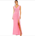 Ieena MAC DUGGAL 55974 Candy Pink Ruched Formal Gown Size 12