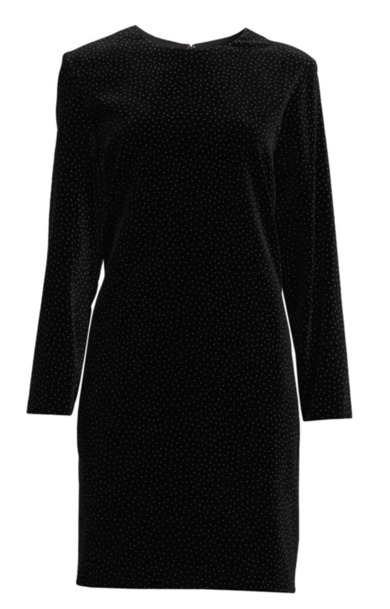 Theory Wynter Studded Velvet Sheath Dress Black Sz 2 $445