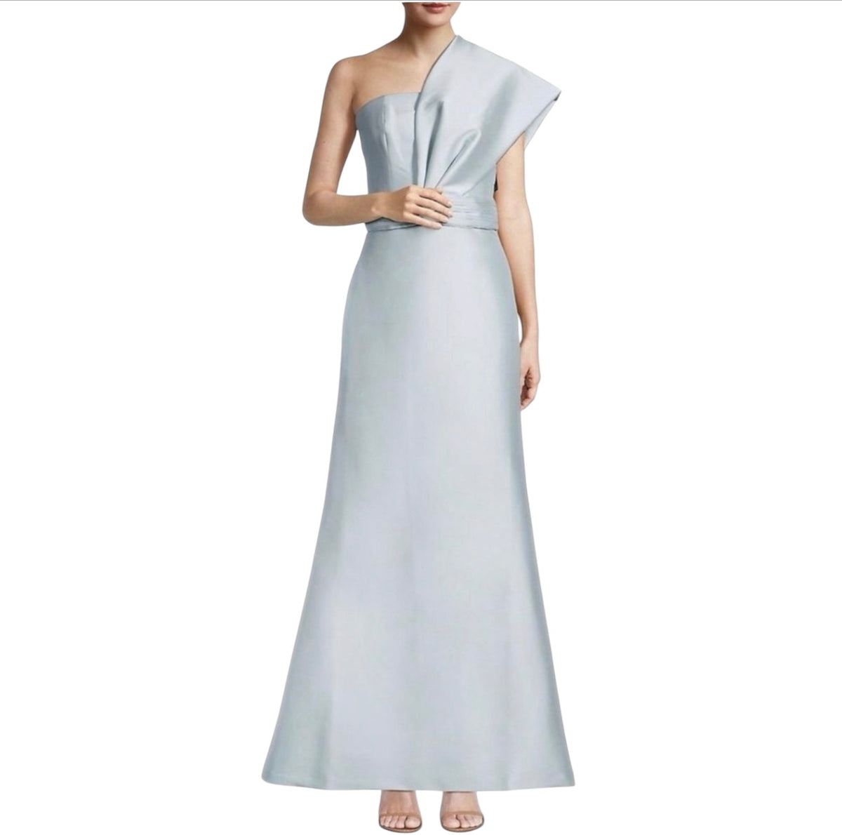 Sachin & Babi Hannah One
Shoulder Gown Ash Blue Size 12
