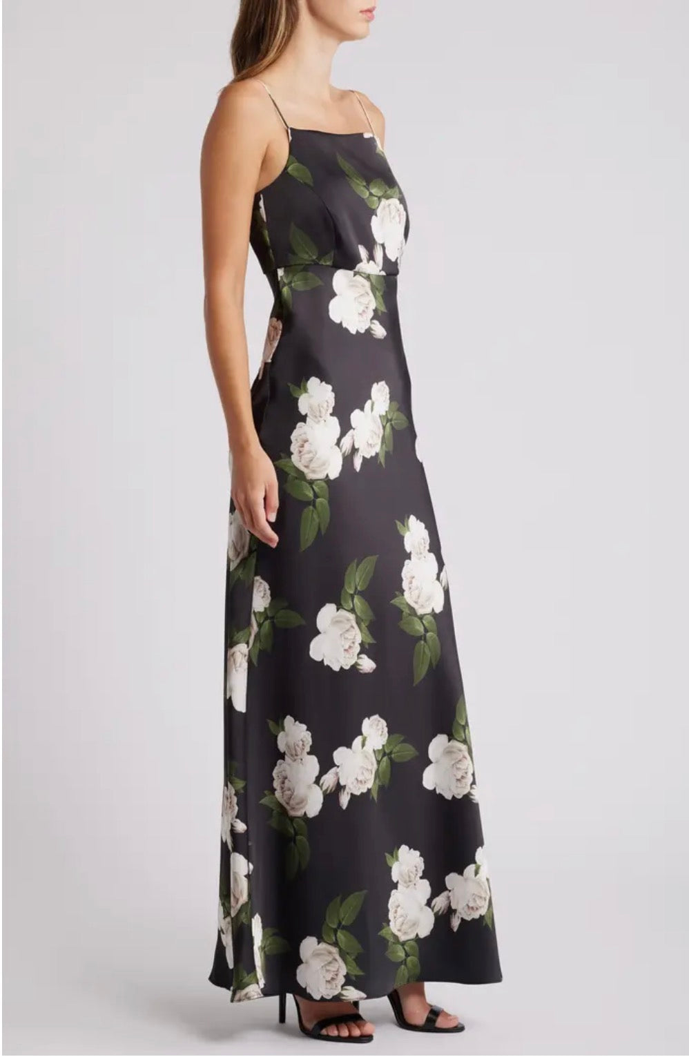 Sachin & Babi Shyla Gown in Obsideon Blooms Sz 8 $350