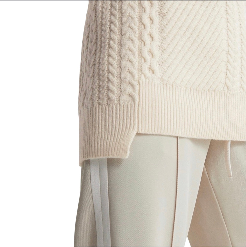 REISS Martha Roll Neck Cable Knit
Sweater in Cream Sz XS