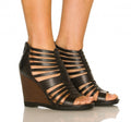 TRASK Sammi Leather Gladiator
Wedge Sandals Black Sz 10 $249