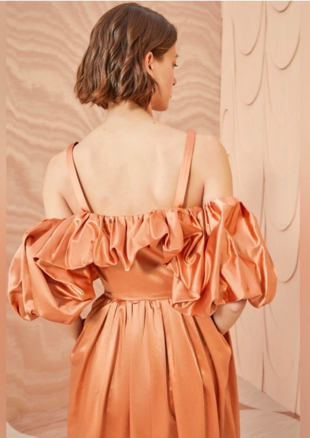 Ulla Johnson Lelita Midi Dress in Copper Sz 4