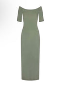Anemos - Carolyn Off-The-Shoulder Jersey
Midi Dress Sage Sz Small $365