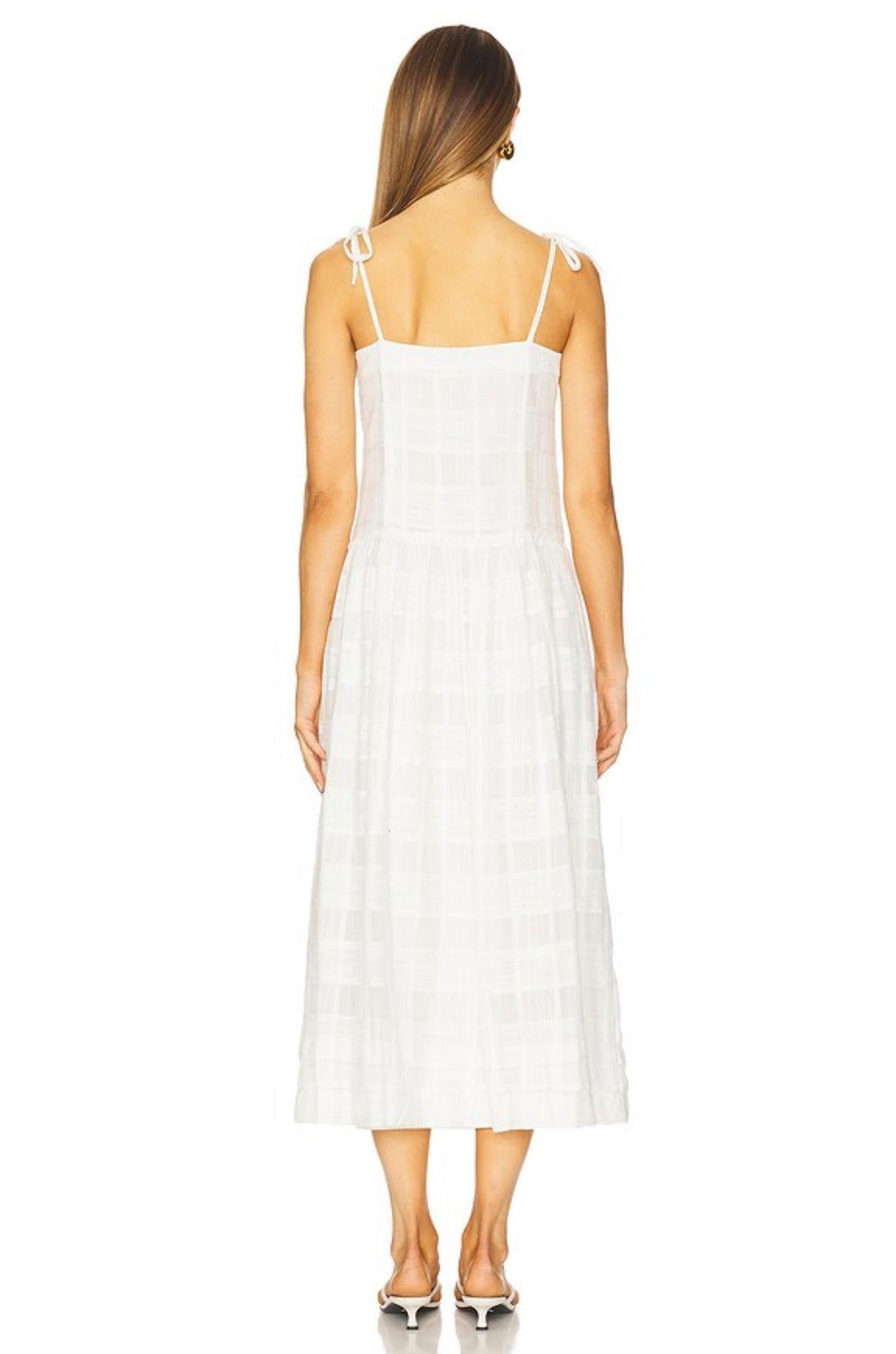 Rag & Bone Presley Plaid Dress in White sz 4 $498