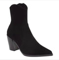 Jeffrey Campbell Jolena Black Suede Leather Western Ankle Bootie Sz 5.5