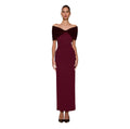 Sonya Moda Belluno Off-Shoulder Maxi Dress Redwood Size Large