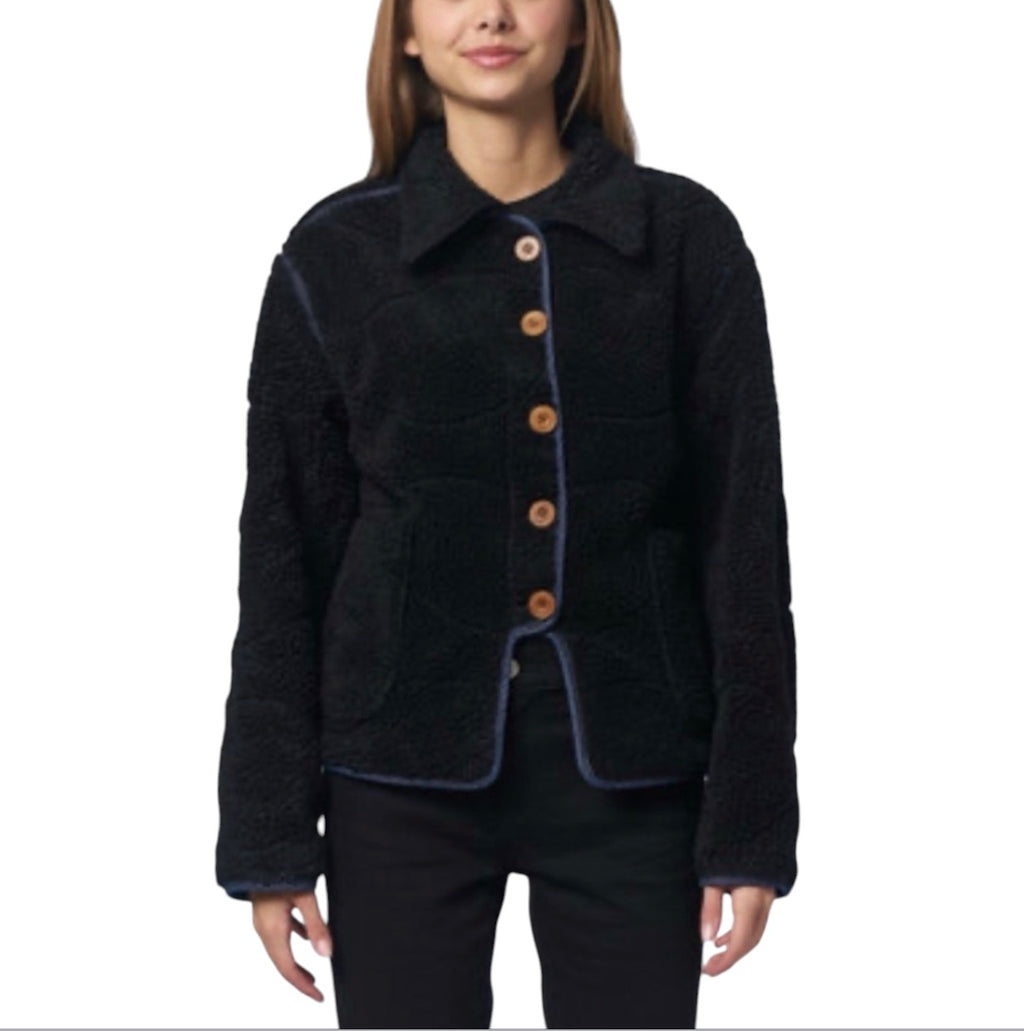 Daily Blue Bon Bon Reversible Jacket Sz Medium
