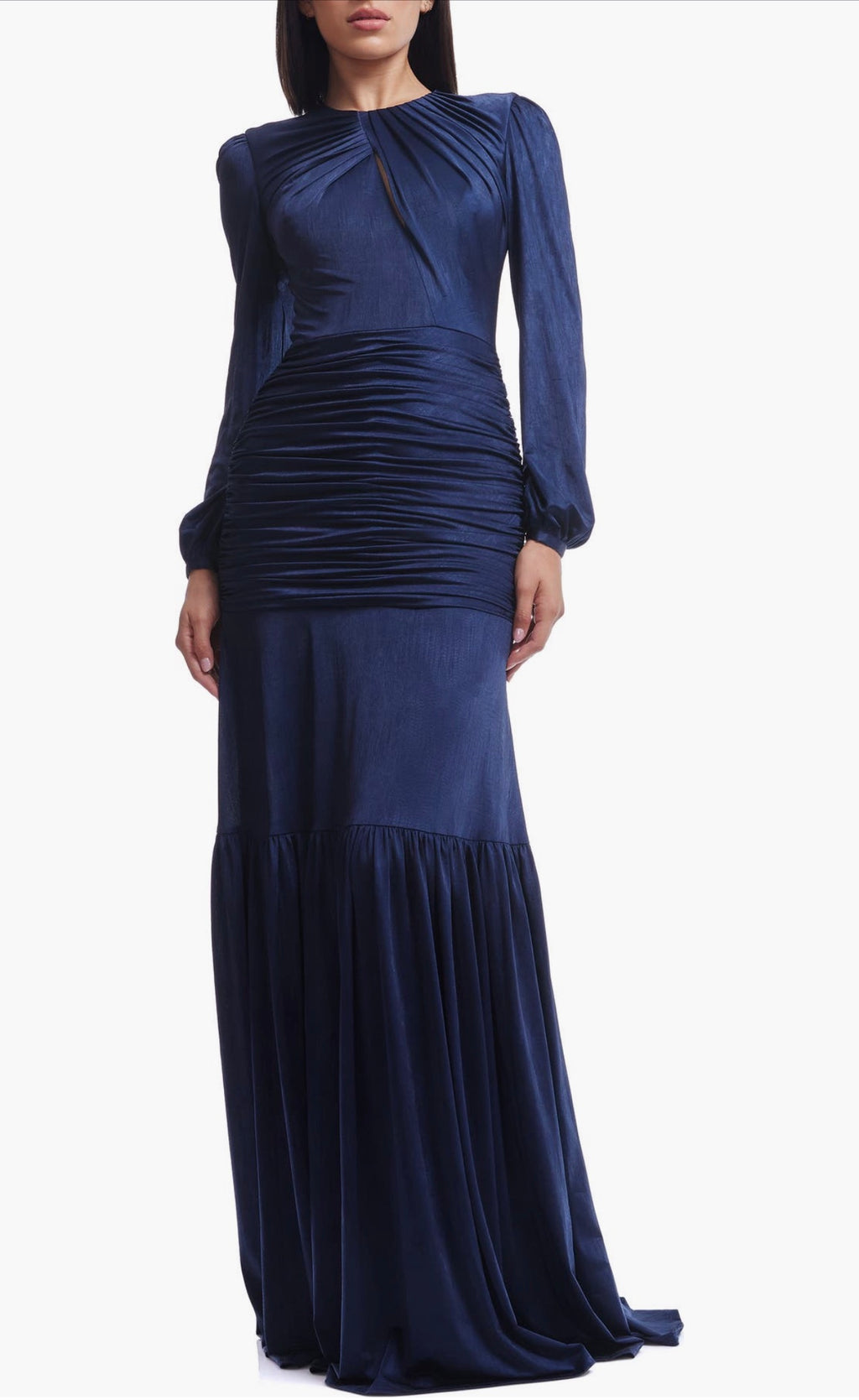 Dress the Population
Lucille Pleated Ruched Long
Sleeve Gown Midnight Blue Small $448