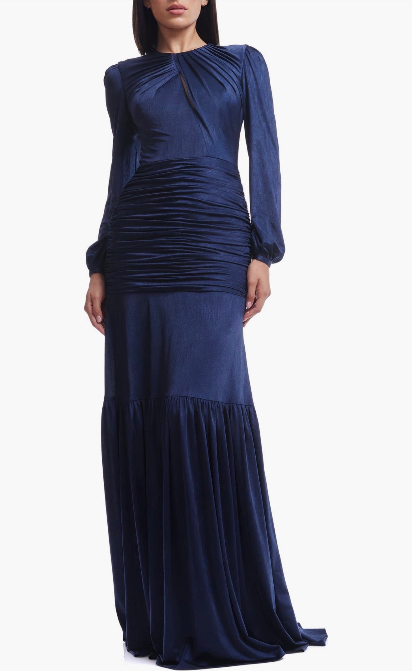 Dress the Population
Lucille Pleated Ruched Long
Sleeve Gown Midnight Blue Small $448