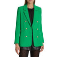Generation Love Leighton
Double-Breasted Crepe Blazer Green $385