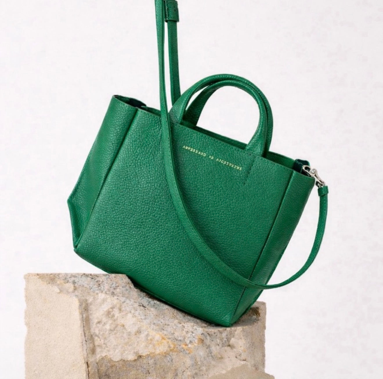 Ampersand As Apostrophe Emerald Green Micro Tote Leather $462